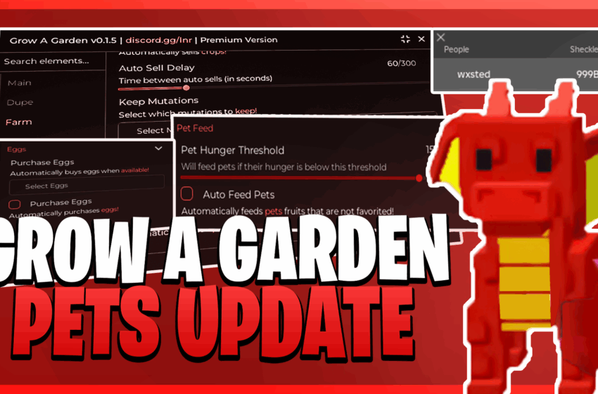 Grow A Garden Auto Feed Pets Script πΆπΉ