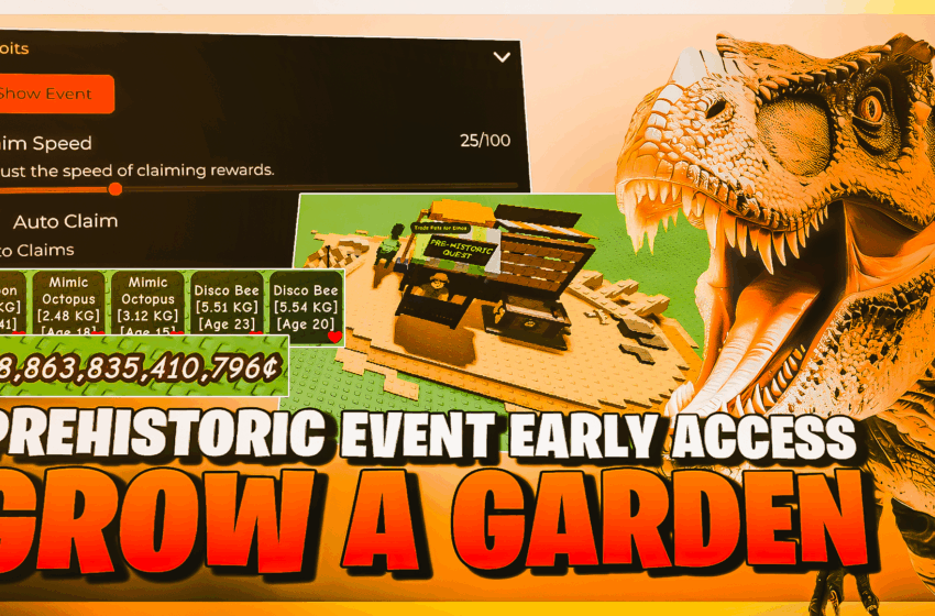 Grow A Garden Prehistoric Event Script