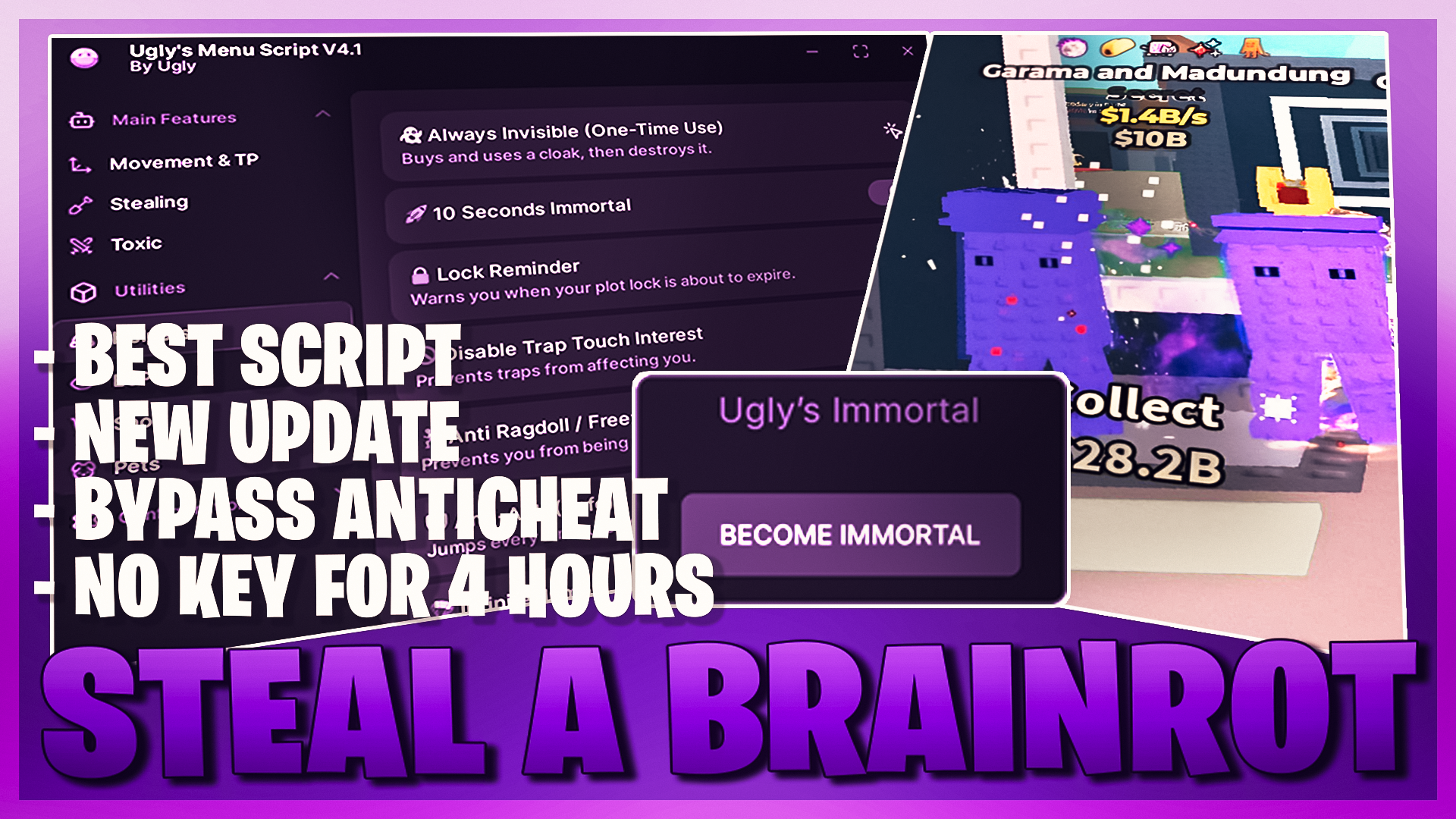  Steal A Brainrot Script Anti Hit Script