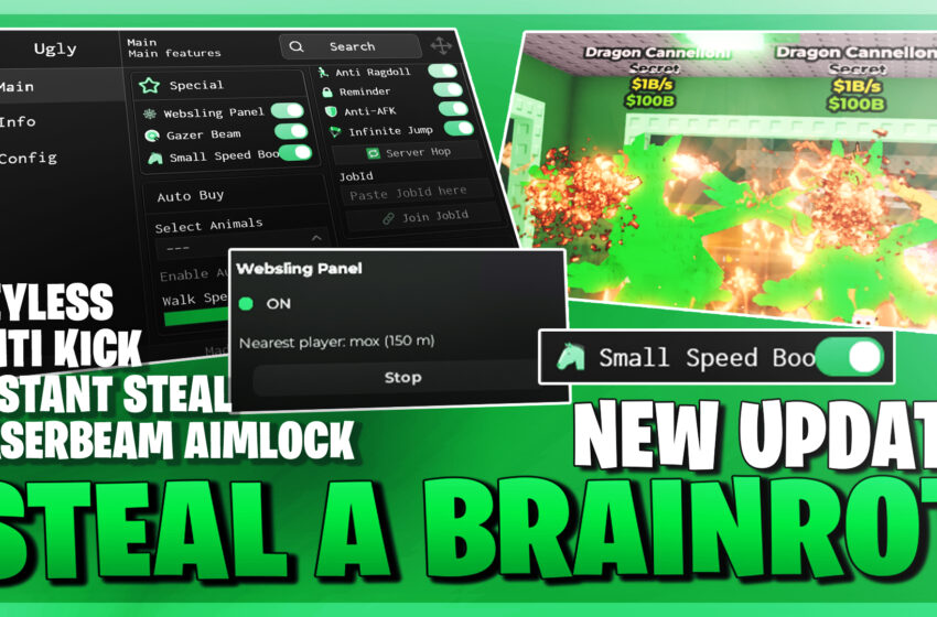  Steal A Brainrot Fast Steal Script No Key